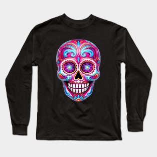 Day of the dead sugar skull Long Sleeve T-Shirt